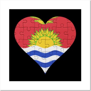 I-Kiribati Jigsaw Puzzle Heart Design - Gift for I-Kiribati With Kiribati Roots Posters and Art